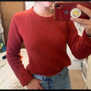 Red sweater